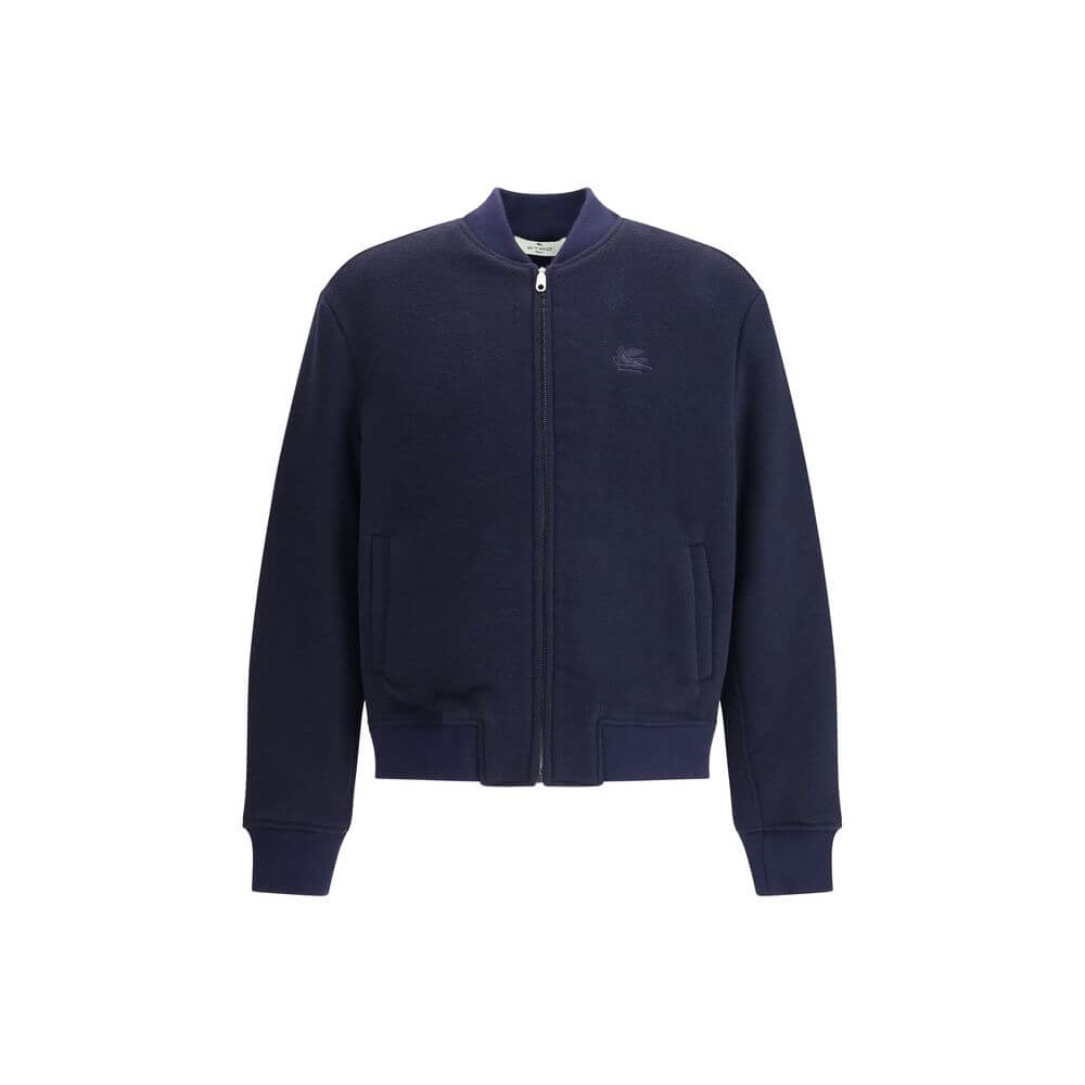 Etro Blue Wool Bomber