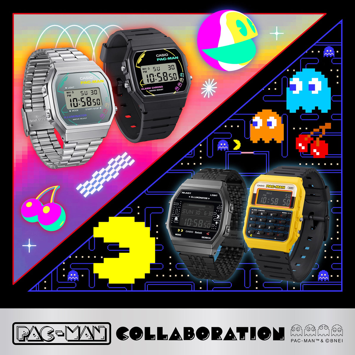 CASIO VINTAGE Mod. F-91 - PACMAN Series Limited Edition F-91WPC-1AER