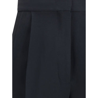 Fabiana Filippi Black Acetate Casual Pants