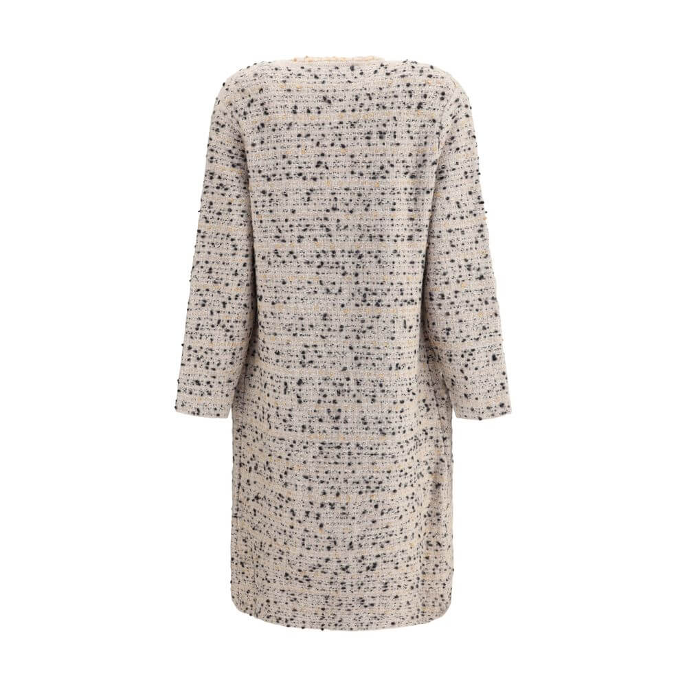Fabiana Filippi Multicolor Fleece Wool Coat