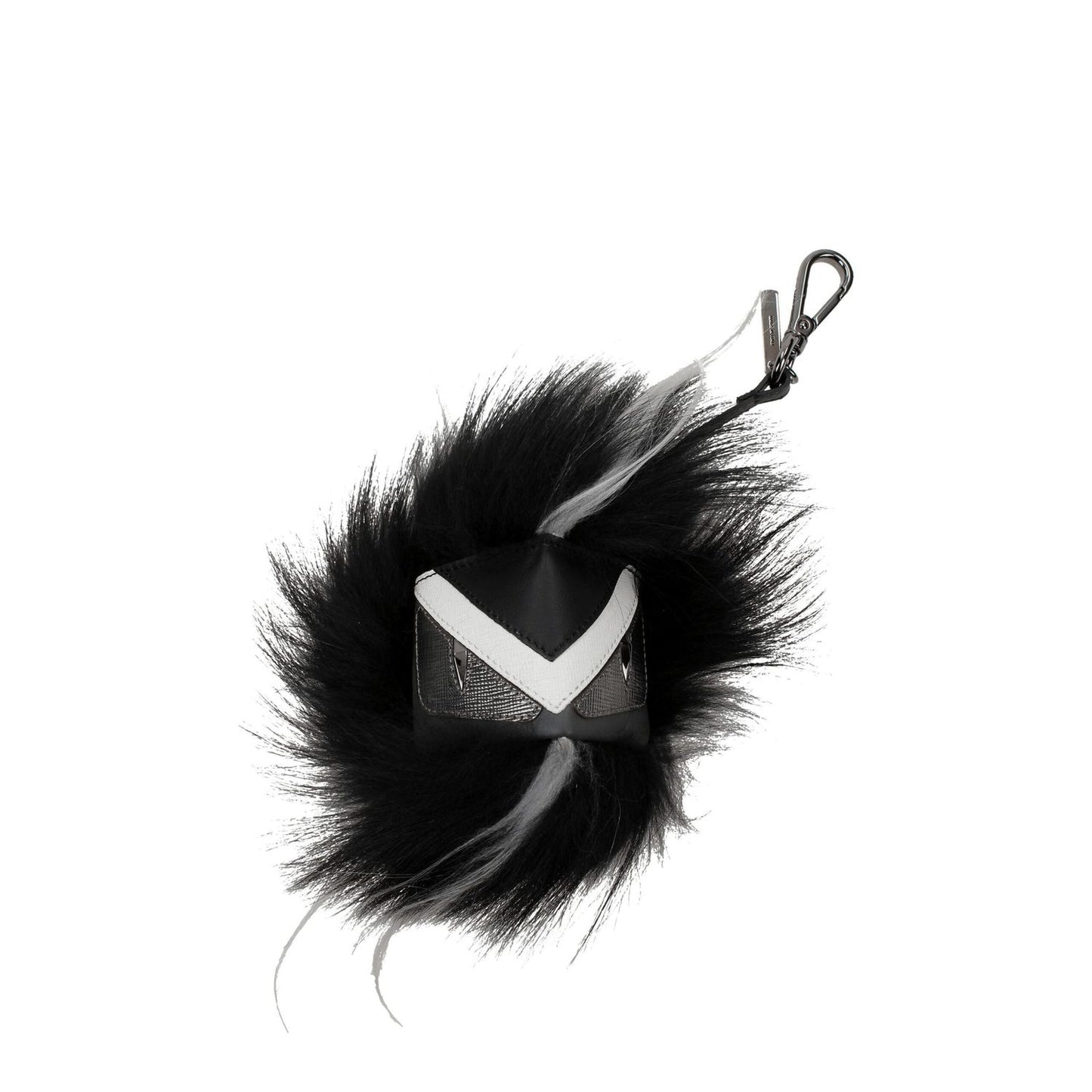 Fendi Black Leather Keychain