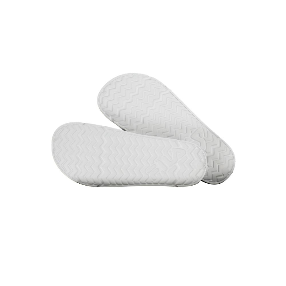 Fila White Polyethylene Women Sandal - white sole view with zigzag pattern.