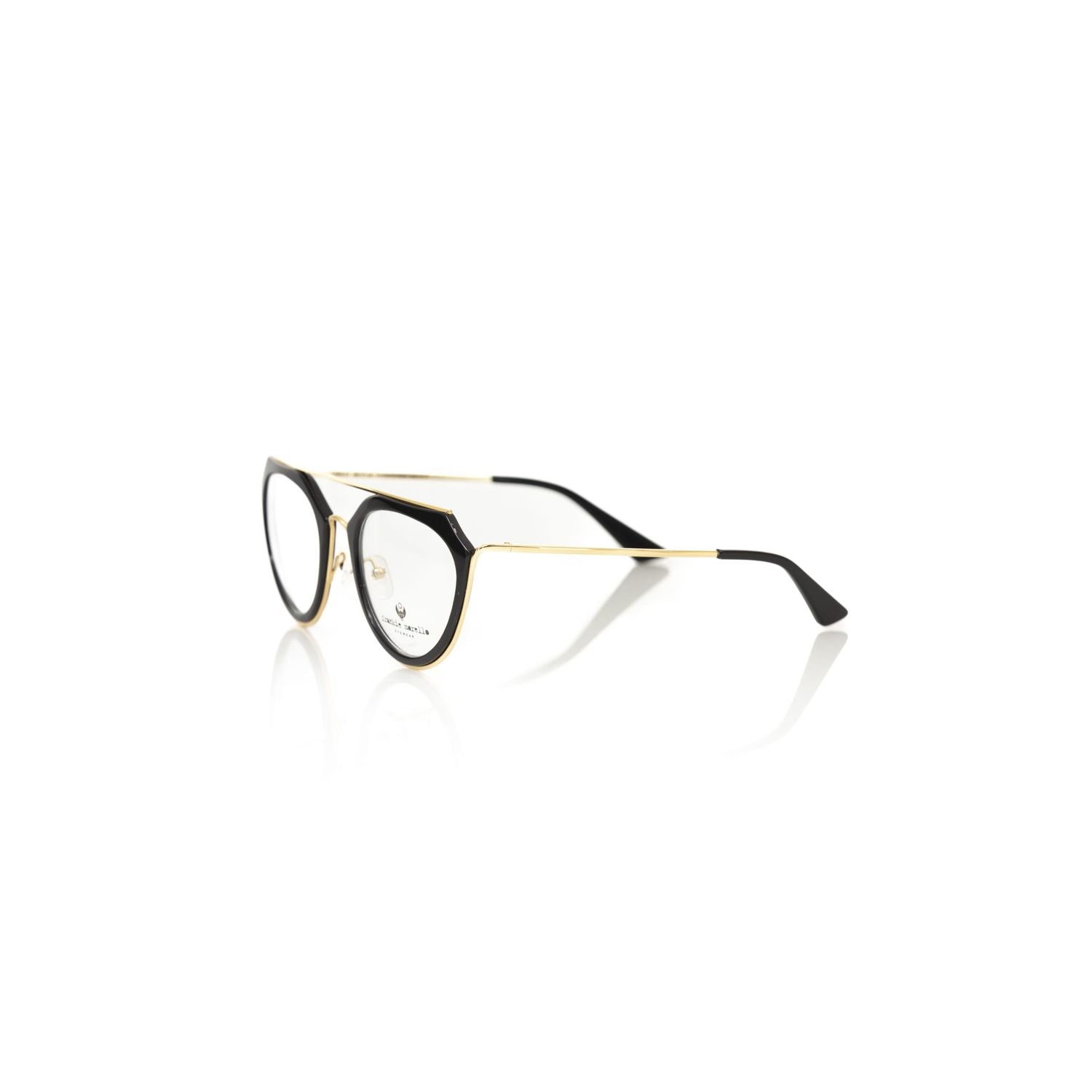 Frankie Morello Aviator-Style Chic Eyeglasses with Gold Accents