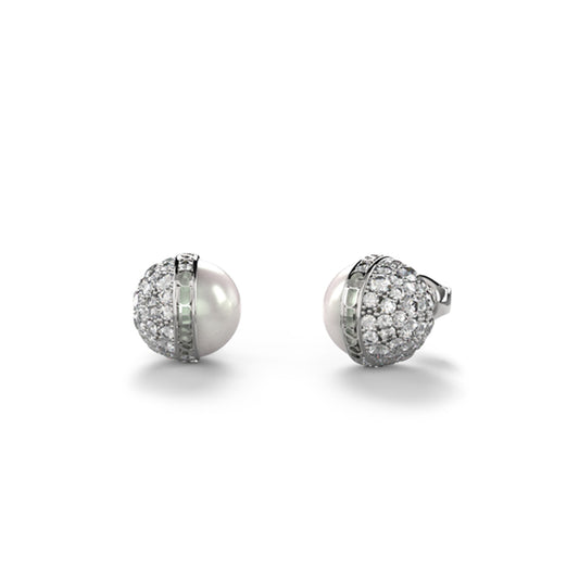 Elegant pearl and diamond earrings showcasing luxury design and craftsmanship for sophisticated jewelry lovers