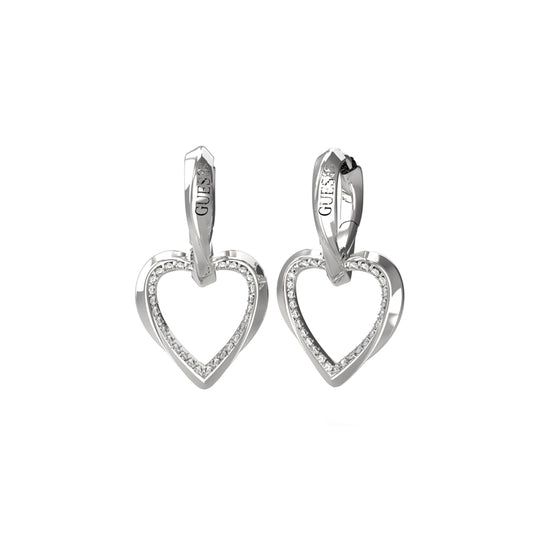 GUESS JEWELS JEWELRY Mod. JUBE04617JWRHT-U heart-shaped earrings