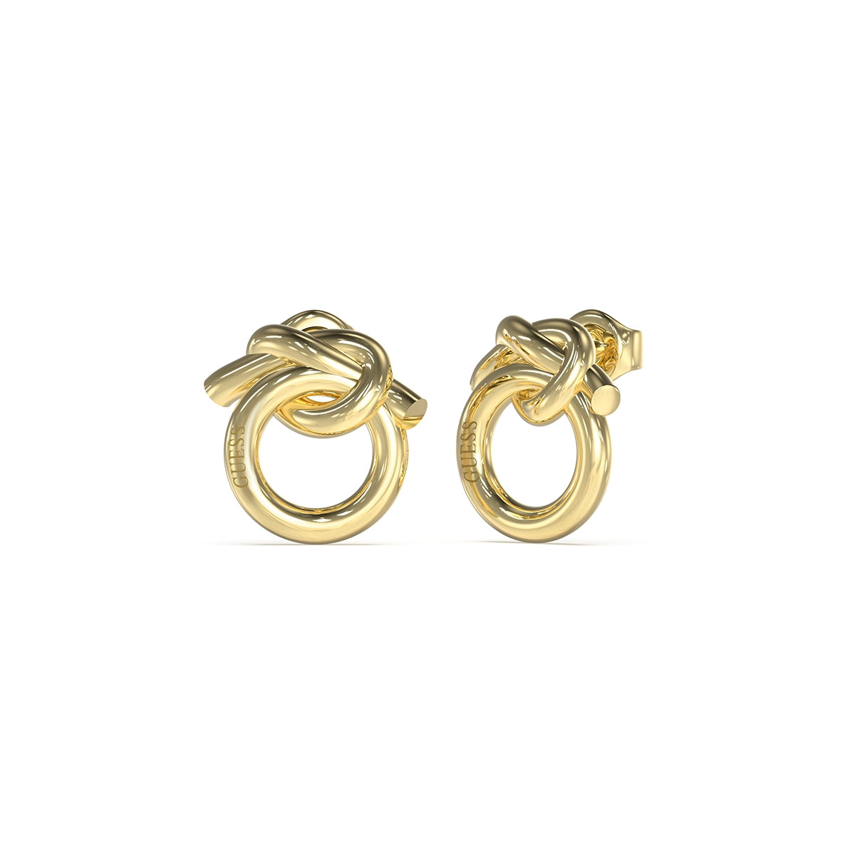 GUESS JEWELS JEWELRY Mod. JUBE05489JWYGT-U gold knot earrings
