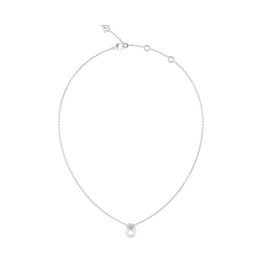 GUESS JEWELS JEWELRY Mod. JUBN05107JWRHT-U silver necklace with circular pendant