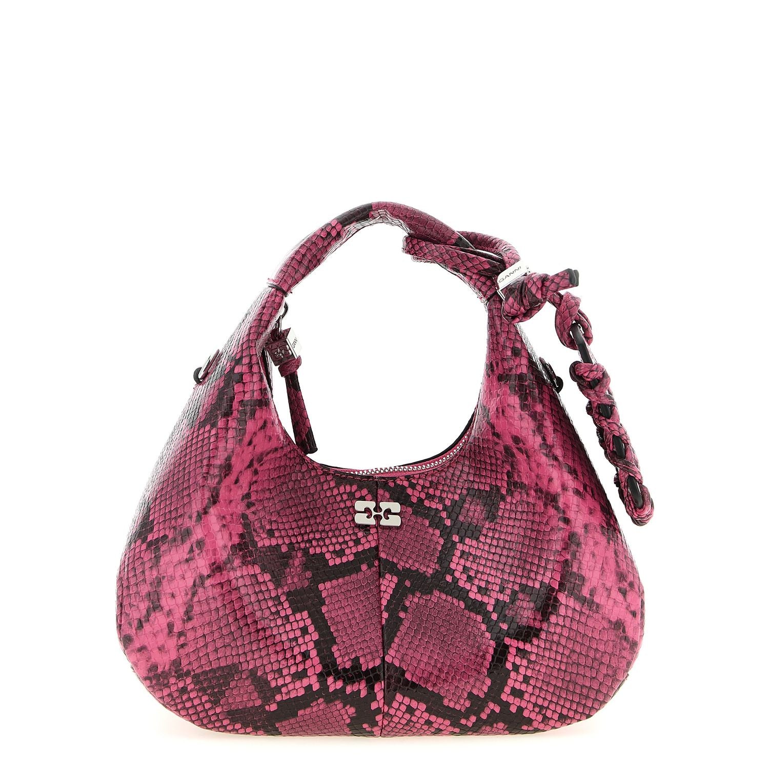 Ganni Fuchsia Recycled Polyester Handbag