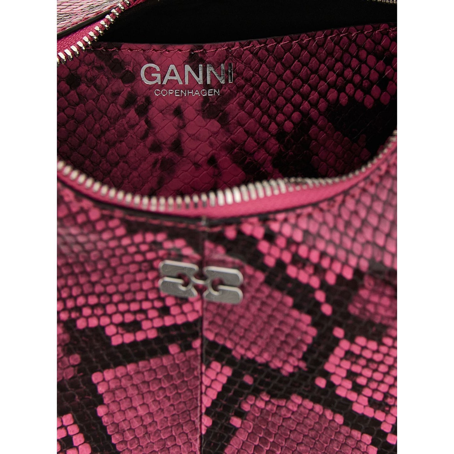 Ganni Fuchsia Recycled Polyester Handbag