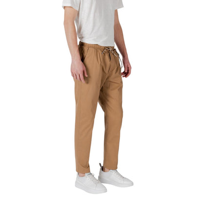Gianni Lupo Brown Cotton Casual Pants