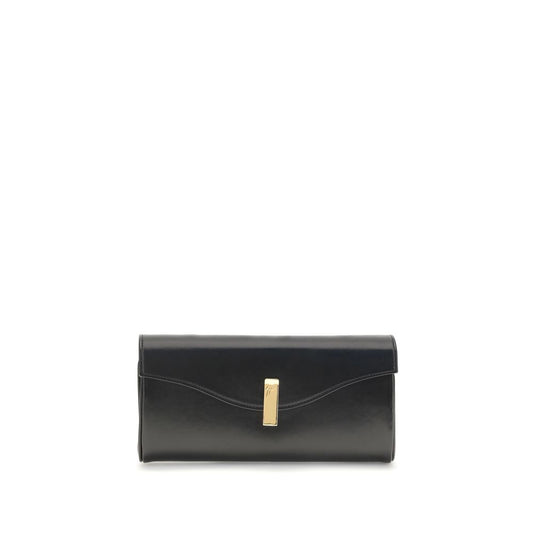 Giuseppe Zanotti Black Leather Clutch Bag