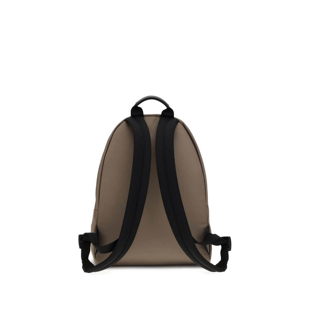 Back view of Givenchy Brown Polyamide Backpack featuring padded straps for comfort