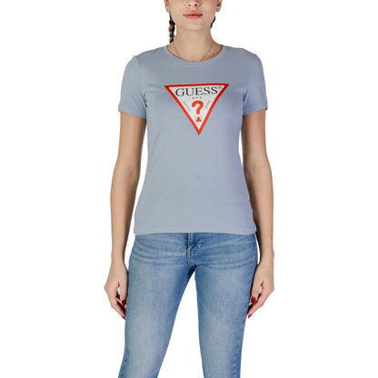 Guess Blue Cotton T-Shirt