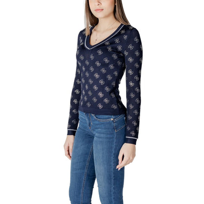 Guess Blue Viscose Sweatshirt
