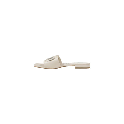 Guess Cream Leather Sandals