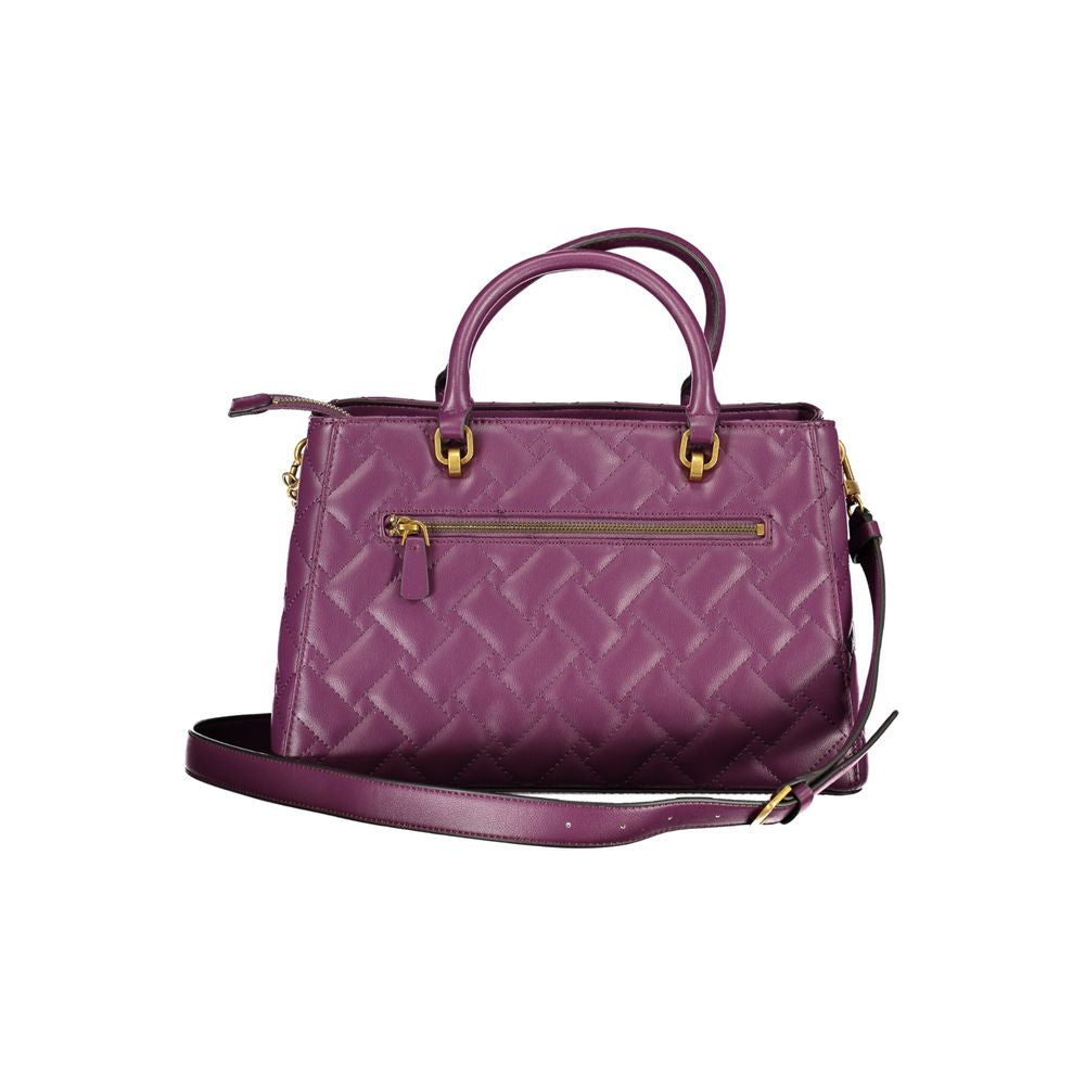 Front view with bag zipped and handles upright.
