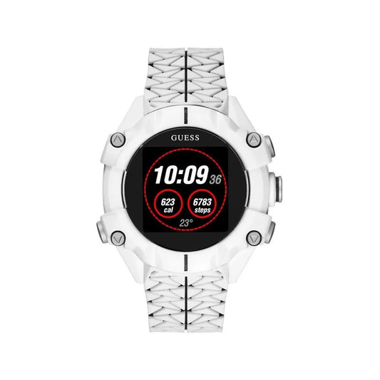Guess White Resin Sport Watch