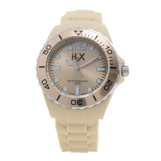 Haurex Cream Rubber Sport Watch