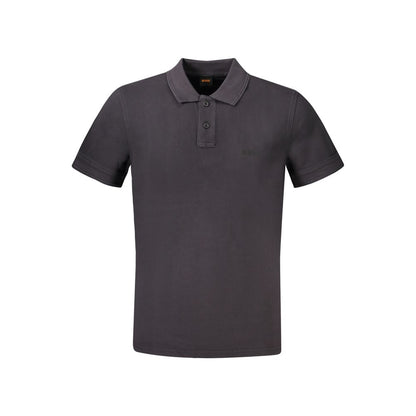 Hugo Boss Black Cotton Men Polo