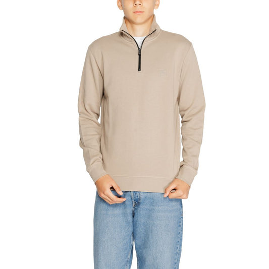 Hugo Boss Brown Cotton Sweatshirt