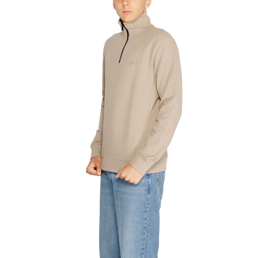 Hugo Boss Brown Cotton Sweatshirt