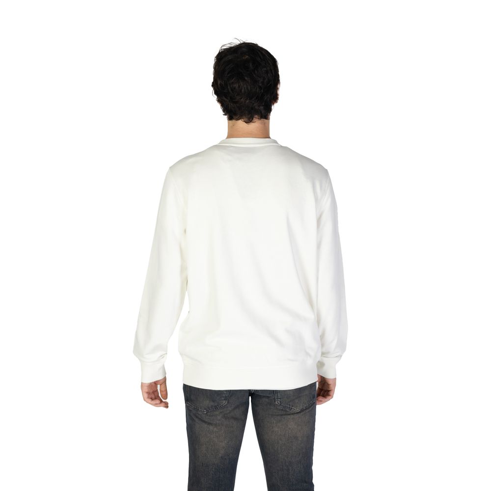 Hugo Boss White Cotton Sweatshirt