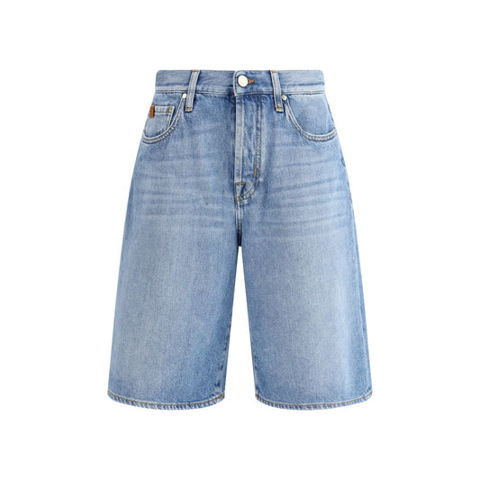 Jacob Cohen Blue Cotton Bermuda Shorts