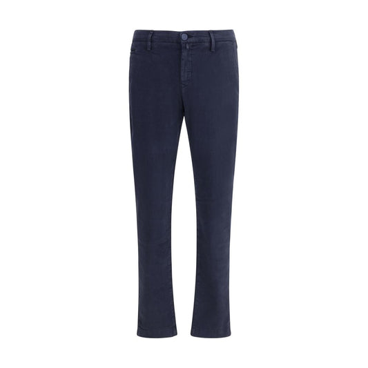 Jacob Cohen Blue Cotton Casual Pants