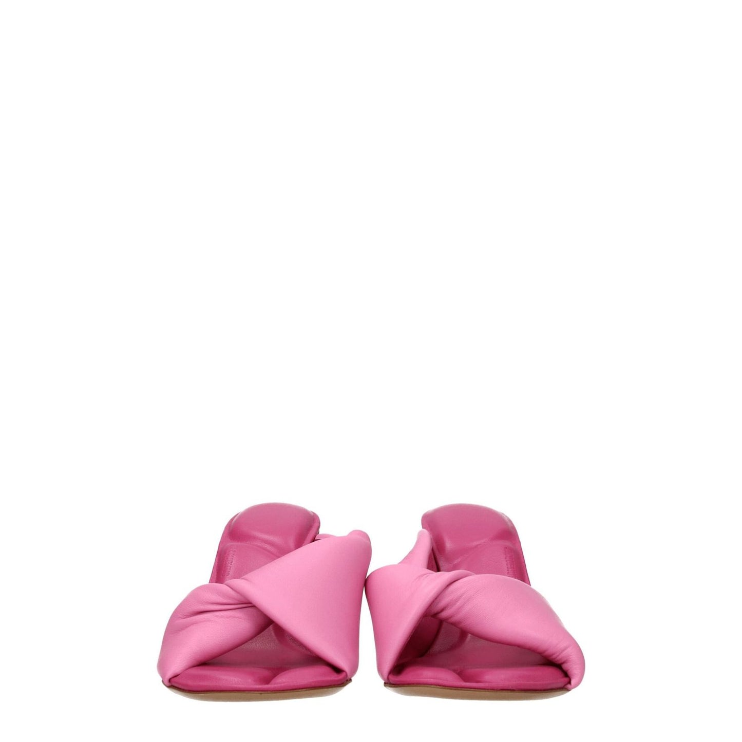 Jacquemus Pink Leather Stiletto Heel Sandals, open toe, mid heels, casual style for women, MPN 221FO0254022430.