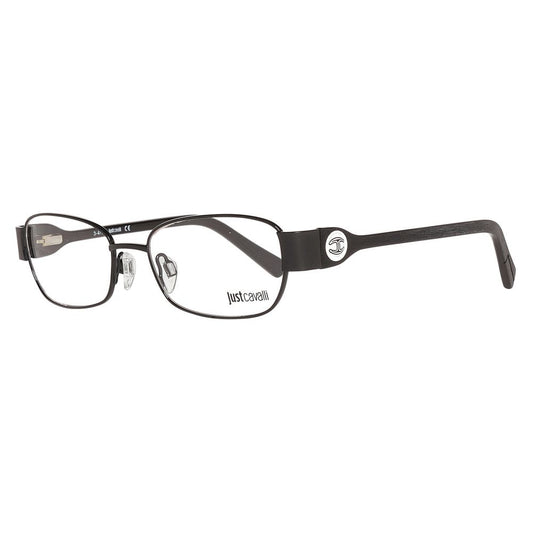 Just Cavalli Black Metal Frames for women, model JC0528-005-52, with measurements 52/17/135mm.