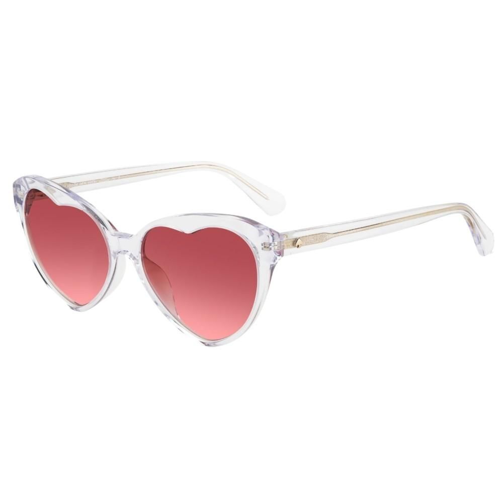 KATE SPADE MOD. VELMA_S heart-shaped acetate sunglasses for ladies with pink lenses