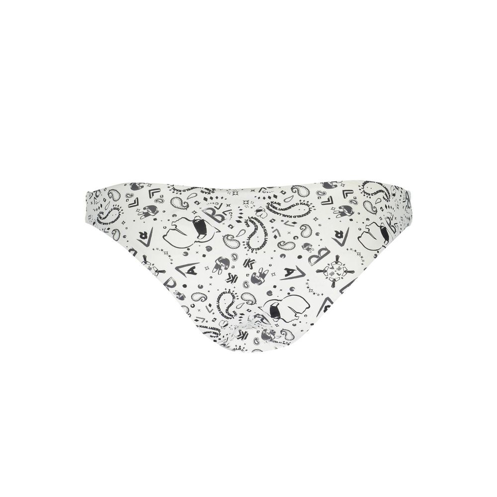 Karl Lagerfeld White Elastane Swimwear
