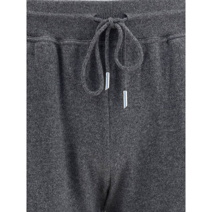 Kiton Gray Cashmere Casual Pants with drawstring waistband, highlighting luxury and comfort for leisure wear.