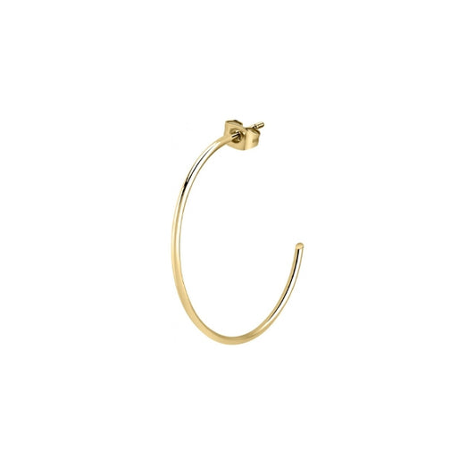 Alt Tag: Elegant gold earring part of the LA PETITE STORY JEWELRY Mod. LPS02AQM12 collection, featuring a sleek hoop design.