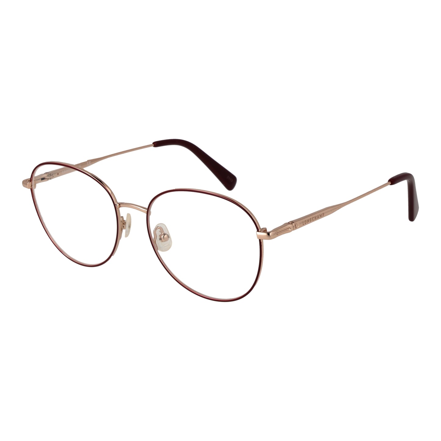 Elegant lady's eyewear, LONGCHAMP MOD. LO2140 54772, featuring thin metal frames and classic round lenses.