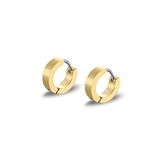 Elegant gold hoop earrings from LOTUS JEWELS JEWELRY Mod. LS2160-4/4 collection.