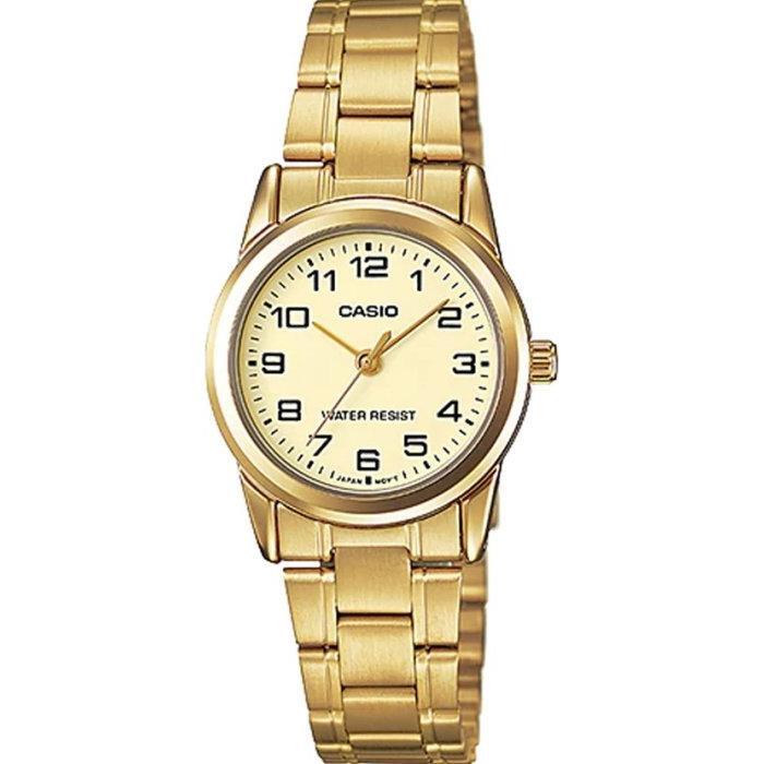 CASIO COLLECTION Mod. LADY 3H. GOLD - CHAMPAGNE LTP-V001G-9BUDF