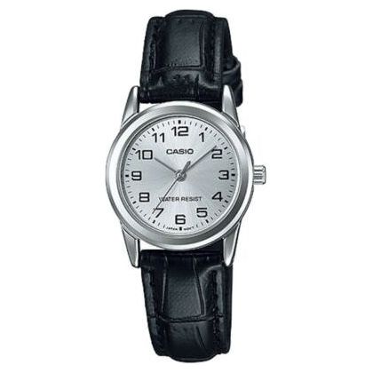 CASIO COLLECTION Mod. LADY 3H. LEATHER - SILVER-0