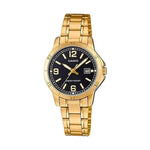 CASIO COLLECTION Mod. LADY DATE. GOLD - BLACK LTP-V004G-1BUDF