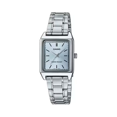 CASIO COLLECTION Mod. TANK. METAL ALLOY - LIGHT BLUE-0