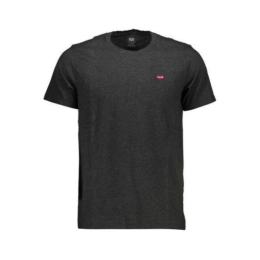 Levi's Brown Cotton Men T-Shirt with iconic logo, crew neck, and short sleeves; perfect fit and soft cotton for ultimate comfort.