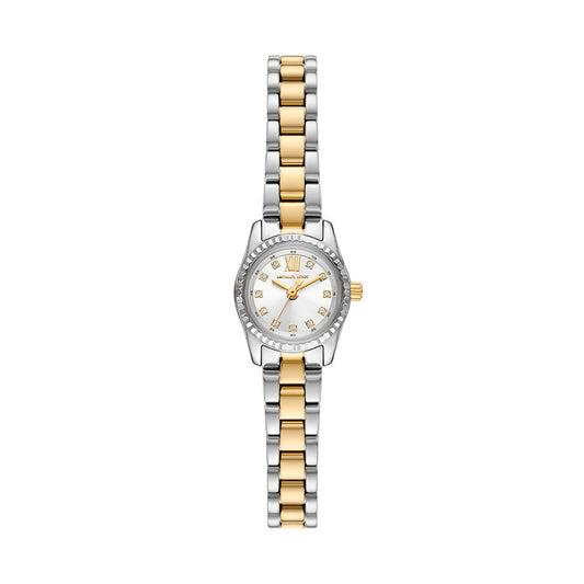MICHAEL KORS Mod. MIRCO LEXINGTON silver and gold-tone women's watch