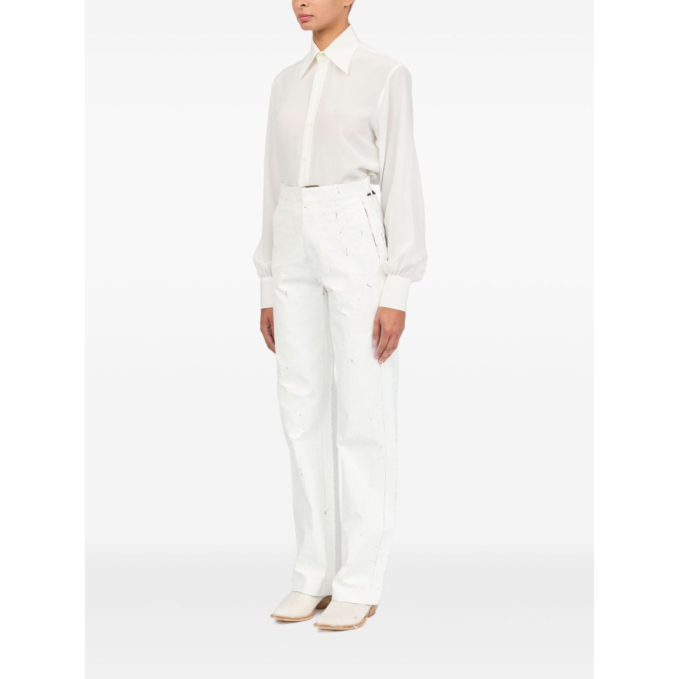 MM6 Maison Margiela Trousers White Trousers