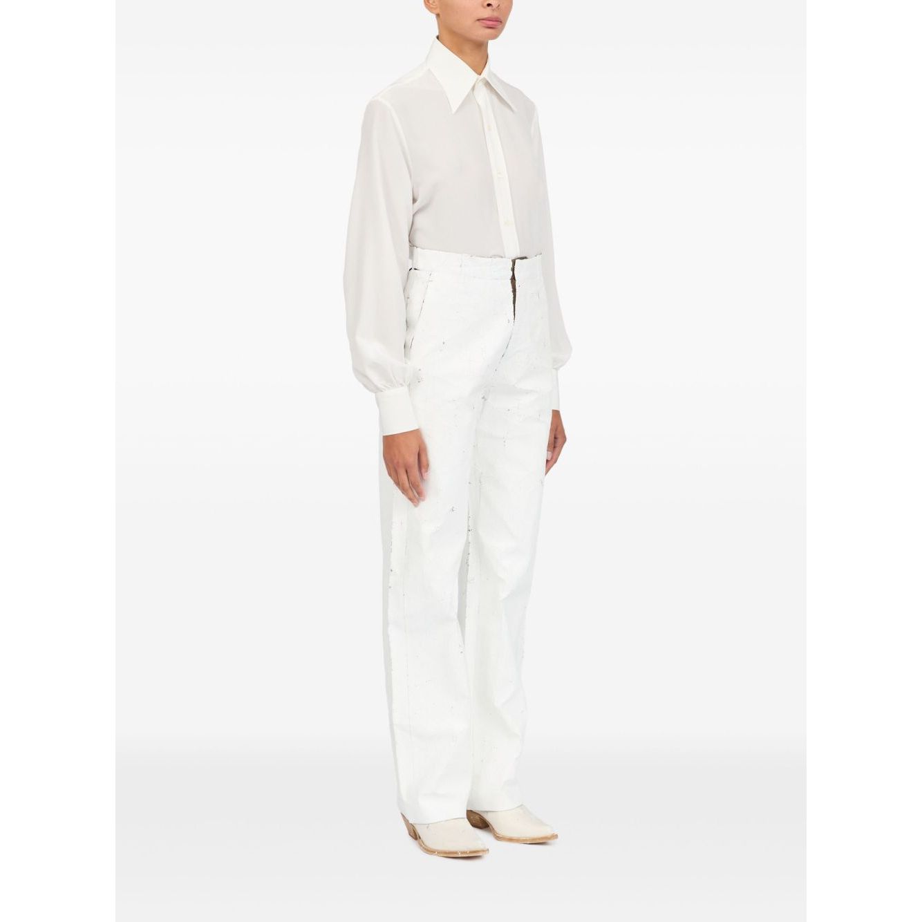 MM6 Maison Margiela Trousers White Trousers