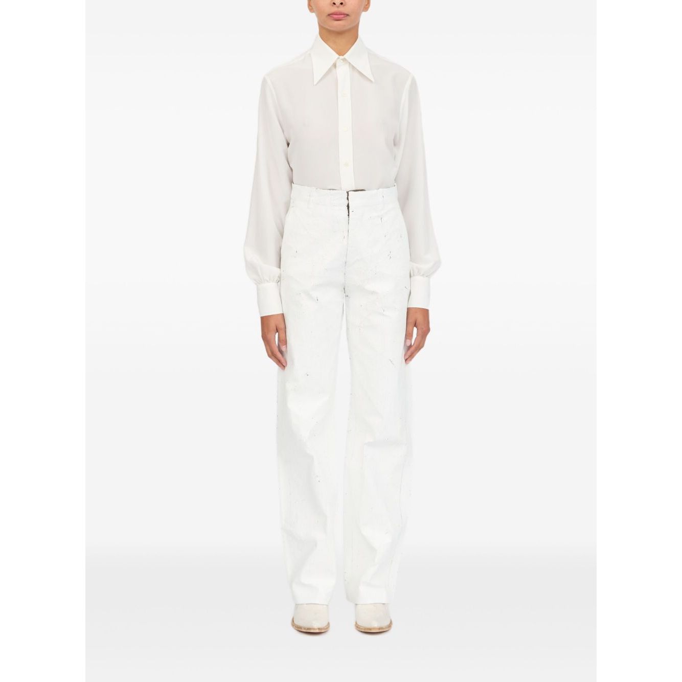 MM6 Maison Margiela Trousers White Trousers