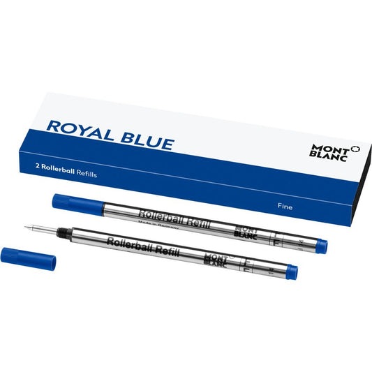 MONTBLANC Mod. ROYAL BLUE - BALLPOINT PEN REFILLS - FINE - 2 PCS FASHION ACCESSORIES
