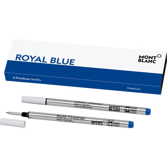MONTBLANC Mod. ROYAL BLUE - BALLPOINT PEN REFILLS - MEDIUM - 2 PCS FASHION ACCESSORIES