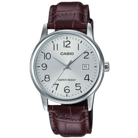 CASIO COLLECTION Mod. DATE, LEATHER - SILVER