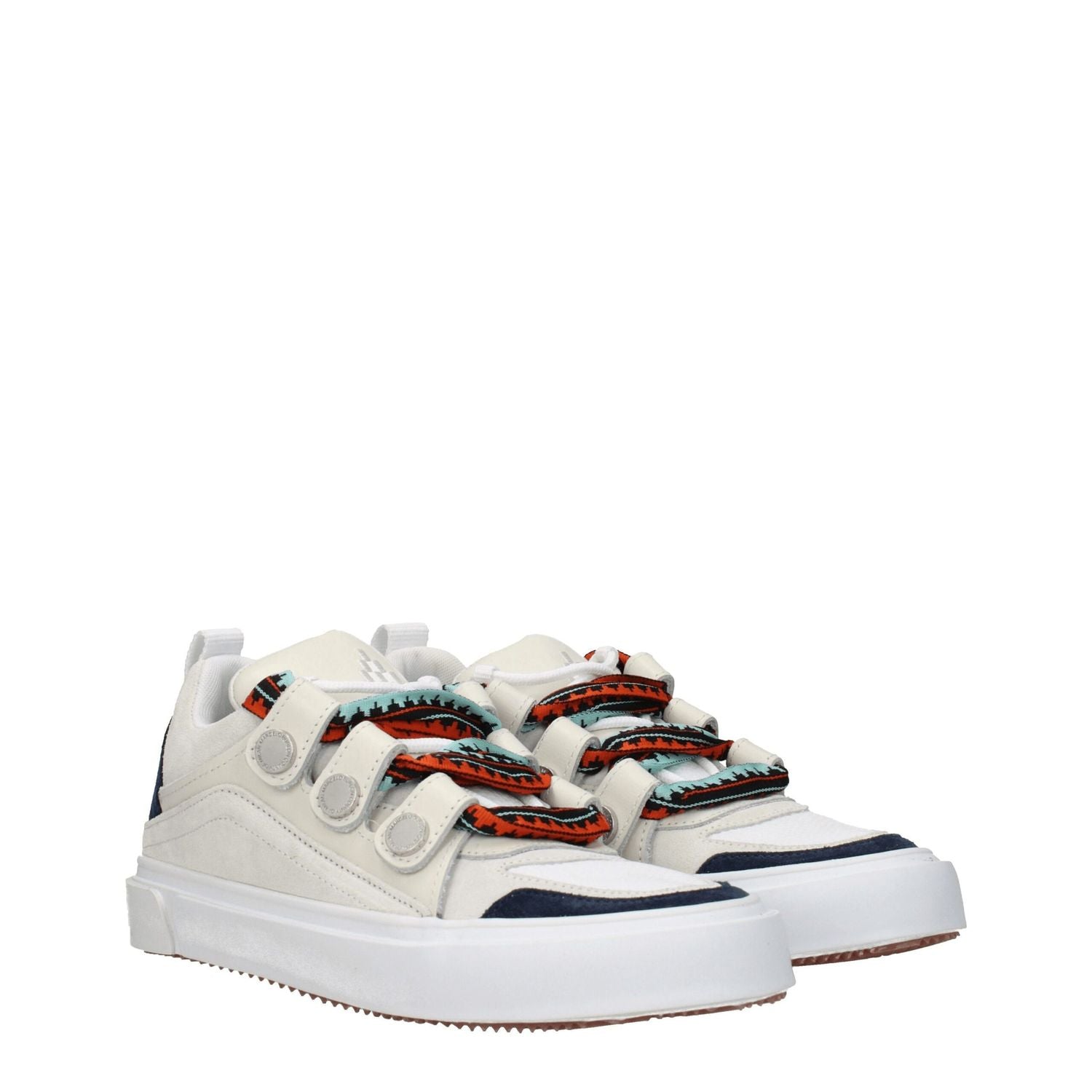 Marcelo Burlon Beige Leather Low Top Sneakers