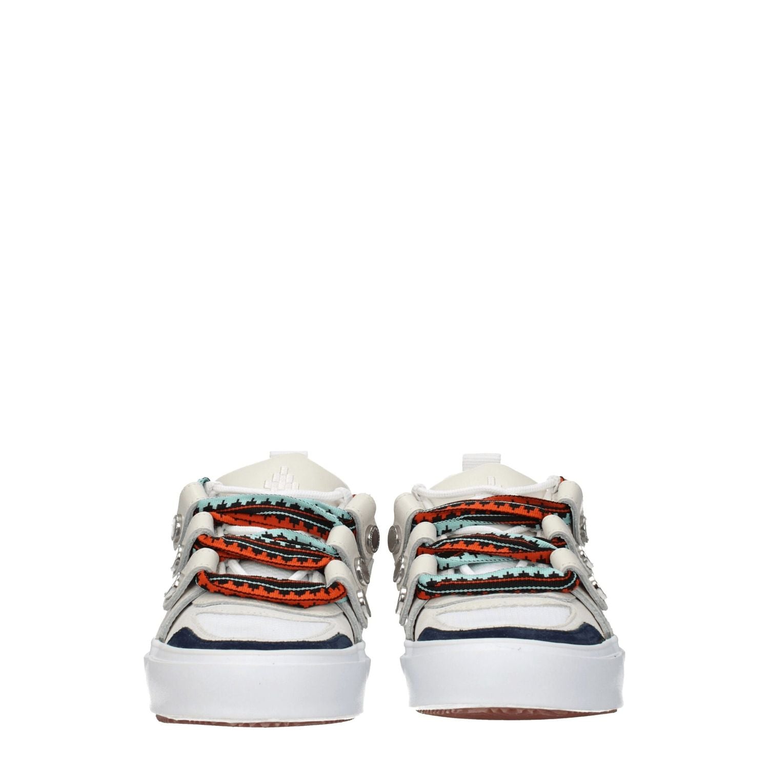 Marcelo Burlon Beige Leather Low Top Sneakers